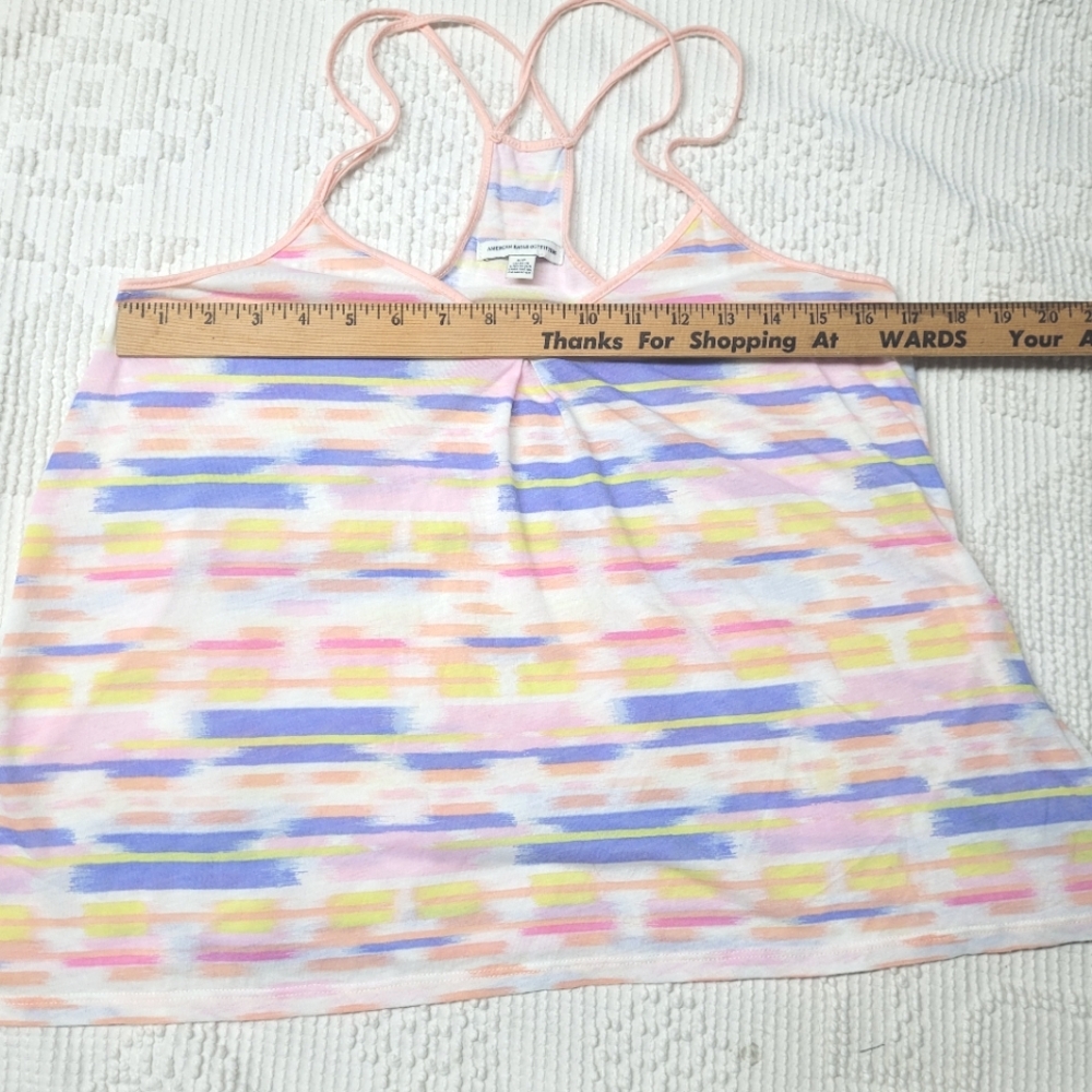 American Eagle Oufitters Colorful Pastel Striped Strappy Tank Top, Size Small - Picture 6 of 6